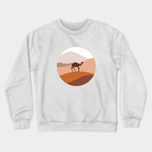 Mountain Desert Minimalist Art Crewneck Sweatshirt